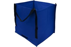 DURASACK Heavy Duty Storage Tote Bag 22-Gallon Rugged Woven Polypropylene Moving Bag, Reusable Self-Standing Design, Holds up to 500 Pounds, Single, Blue