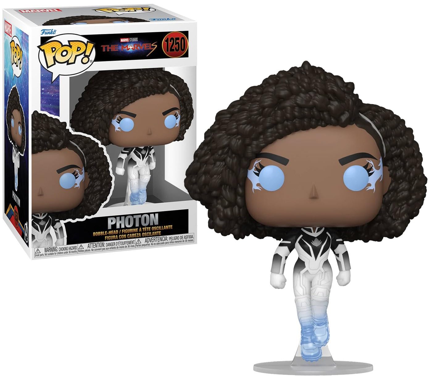 Pop! Marvel: The Marvels - Photon (Glow-in-The-Dark) PX Vinyl Figure