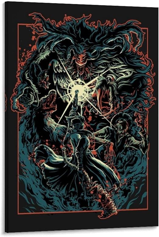 qijian Póster artístico de la Bestia Sangrienta y arte de pared