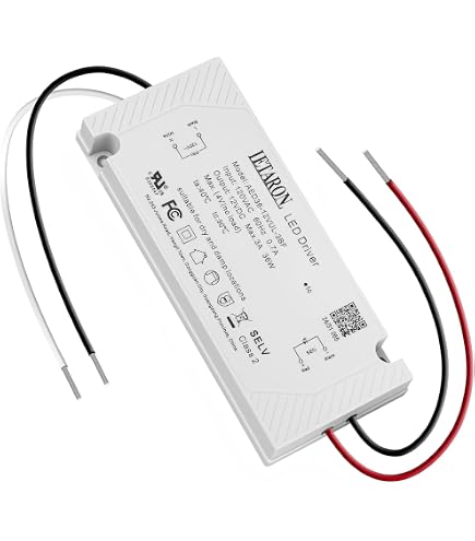 PATIKIL Driver LED 8-24W 300mA - Transformateur Courant Constant AC110-265V Vers DC24-84V Pour Plafonniers, Spots Et Luminaires LED