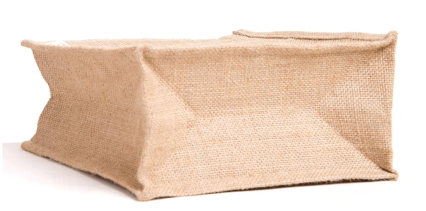 h&b unisex jute beige multipurpose tote bag