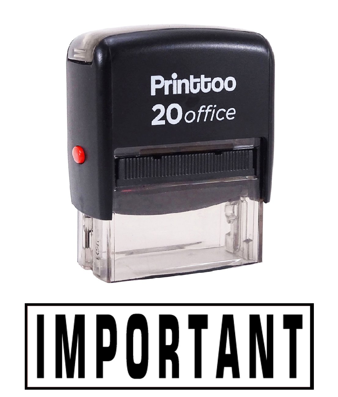 Printtoo Important Self Inking Rubber Stamp Office Stationary Custom Stamp-Black
