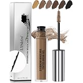 Waterproof Tinted Brow Gel- Long Lasting SmudgeProof Liquid Eyebrow Makeup, Eyebrow Mascara Tinted Brow Glue, Eye Brow Filler, Volumizing Enhance Brow Mascara,With Brow Razor,Gift for Women- 03Brown