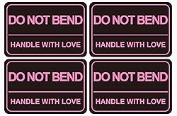 2"x3" 200 PCS Do Not Bend Sticker Handle with Love