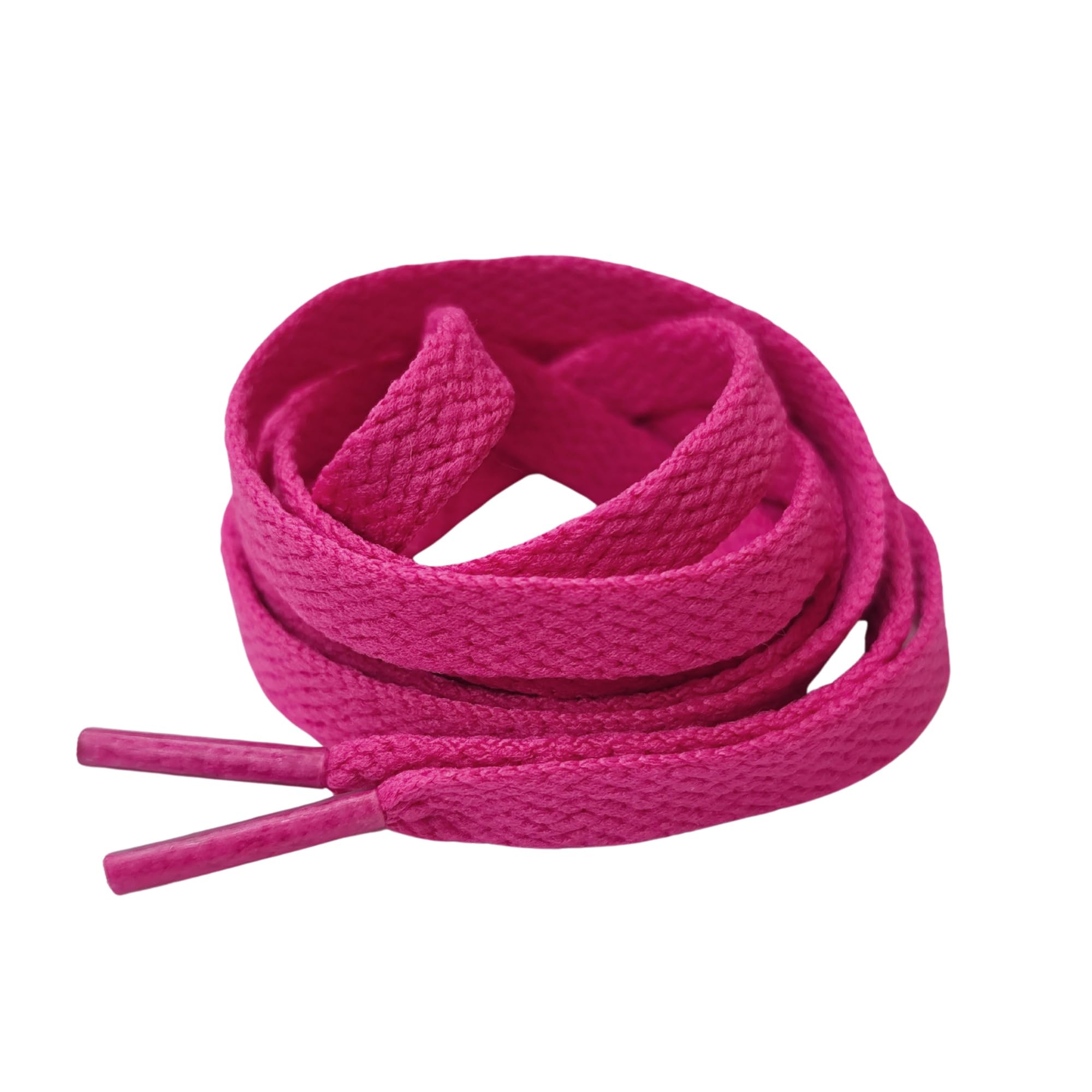 sourcing map 1Pair Flat Shoelaces Sports Shoe Strings Replacement Shoe Laces for Lady 120 x 1.1cm/ 47 x 0.43 Inches Fuchsia