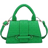 Ayliss Micro Mini Crossbody Handbag Women's Purse Clutch Cute Mini Trendy Bag Top Handle PU Leather Shoulder Bag