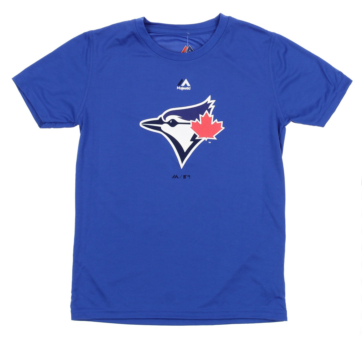 Majestic Mlb Boys Youth Toronto Blue Jays Geo Strike Cool Base T Shirt