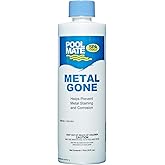 Pool Mate 1-Pint Premium Metal Gone for Hot Tubs, Spa Metal Remover | Removes Metals and Minerals from Hot Tub Water, Prevents Staining and Corrosion, 16 ounces per 625 gallons, Made in USA