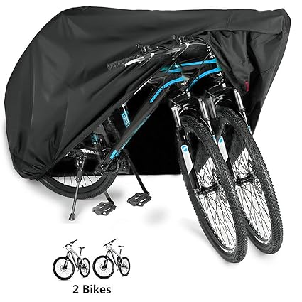 Waekiytl Bike Cover Outdoor Waterproof Xl Bicycle Cover For 2 Bikes Motorcycle Covers 210d Oxford Fabric Rain Sun Uv Dust Wind Proof For Mountain Road