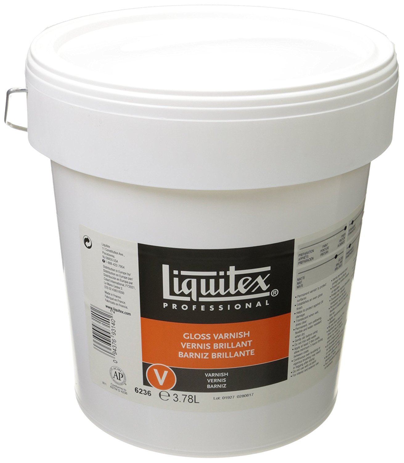 Liquitex Acrylic Paint, Gloss Varnish, 3.78 L, 3.78 l (Pack of 1)