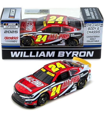 Amazon.com: William Byron 2025 Raptor Diecast NASCAR 1:64 Scale