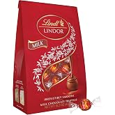 Lindt LINDOR Milk Chocolate Candy Truffles, 15.2 oz. Bag