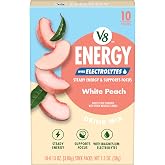 V8 Energy White Peach Energy Drink Powder, 0.13 oz (10 Pack)