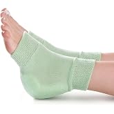 Medline Knit Heel and Elbow Protection, For Pressure and Friction Sores, Lightweight Knit Elastic, Medical Foot Care Heel Protector, Elbow Pad, Machine Washable, Green, One Pair, One Size Fits Most