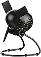 Vornado Zippi Small Personal Fan for Desk, Nightstand, Tabletop, Travel, Black