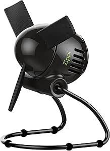 Vornado Zippi Small Personal Fan for Desk, Nightstand, Tabletop, Travel, Black