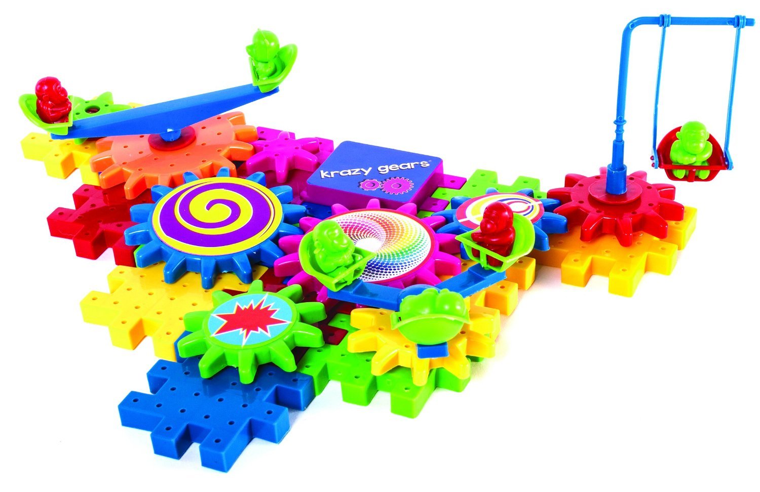 Krazy Gears Gear Building Toy Set Interlocking Learning Blocks