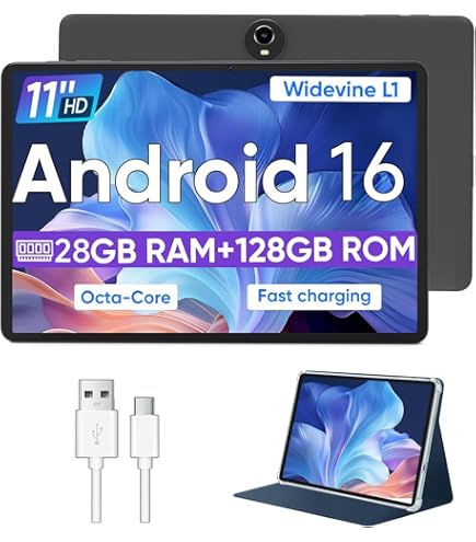Amazon.com : 11 inch Tablet, 18GB + 128GB, Android 15 Tablet, 1TB