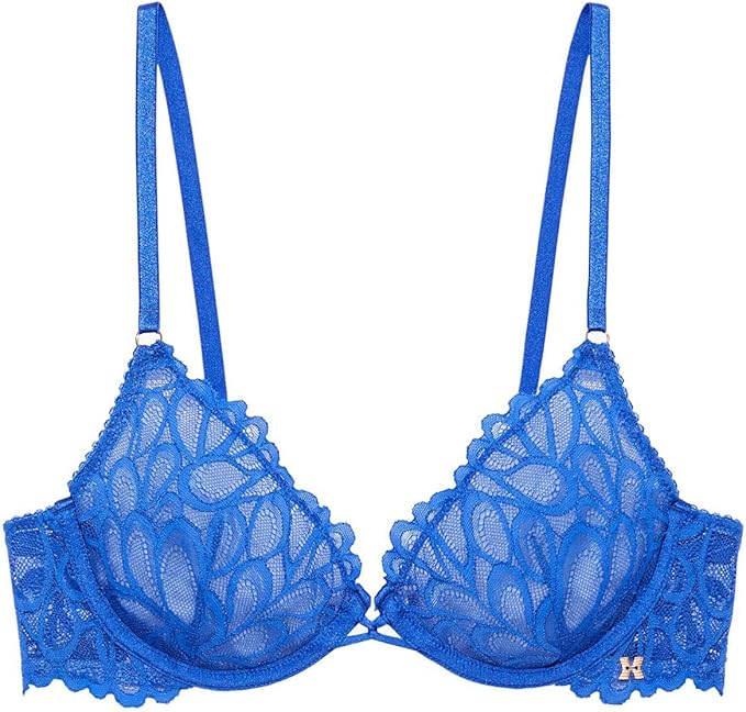 Savage X Fenty Women's Unlined Ultra Demi Bra, Blue Cyber