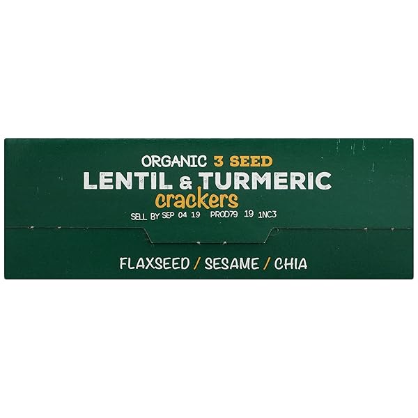 RW GARCIA ORGANIC LENTIL TURMERIC CRACKERS, 5.5 OZ