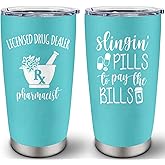Louasedh Pharmacist Gifts for Women, Pharmacist Appreciation Graduation Gifts, Pharmacists Gift Ideas, Funny Gift for Pharmacists Women 20 oz Tumbler