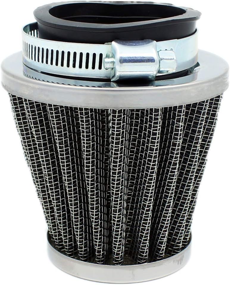 QAZAKY 2PC Universal 42mm 1.65" Air Filter Cleaner for 125cc 150cc 200cc 250cc GY6 Motorcycle ATV Scooter Quad Go Kart Moped Pit Dirt Racing Bike CB CG Kawasaki Yamaha Suzuki PZ24 PZ30 41mm 43mm - Image 3