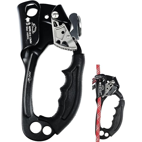 Hand Ascender For Climbing & Arborist Work - Fits 8~13mm Rope - Lightweight & Durable