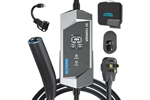EVPEIWE Level 1/2 EV Charger for Tesla, 40A Electric Vehicle Charger for Tesla with NEMA 14-50 Plug & 5-15 Adapter, 25ft Home Portable NACS Wall Charger Compatible with Model 3/Y/X/S/Cybertruck