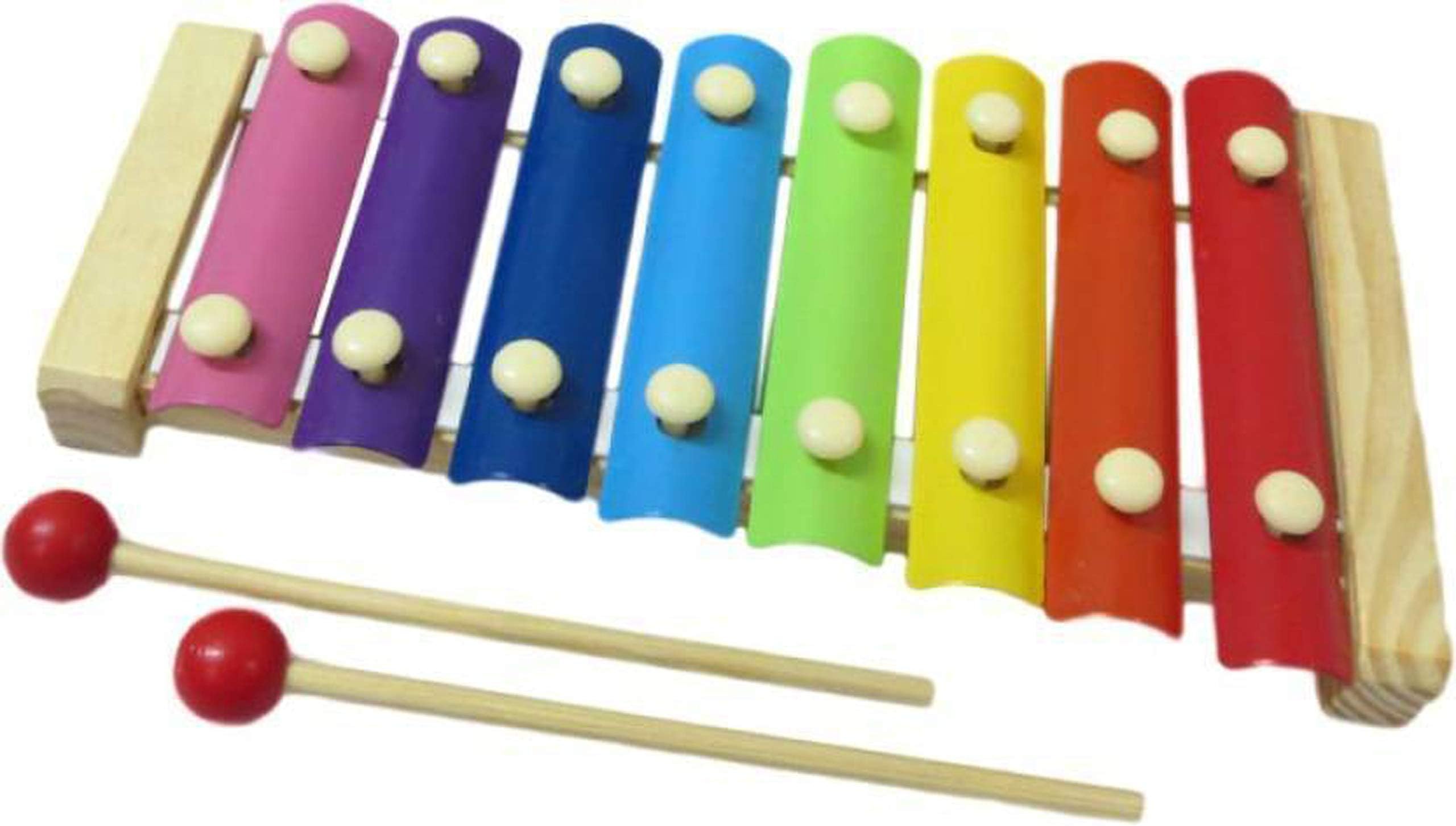 VOODANIA Crazy Crafts Wooden Xylophone with 8 Notes for Kids, (Multicolour) Musical Toy