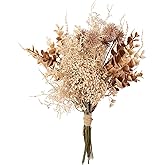INSUNSIX Artificial Flowers for Vase, Beige Silk Flowers for Home Decor Indoor Realistic Faux Flowers for Vase Fake Flower Bouquets for Home Decor Centerpiece Table Decorations (Beige)