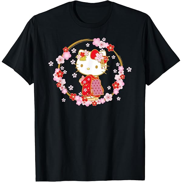 Amazon.com: Hello Kitty Rainbow T-Shirt : Clothing, Shoes