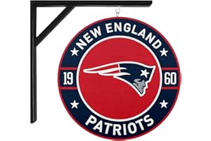 FOCO New England Patriots Metal Wall Sign, 12" x 12"