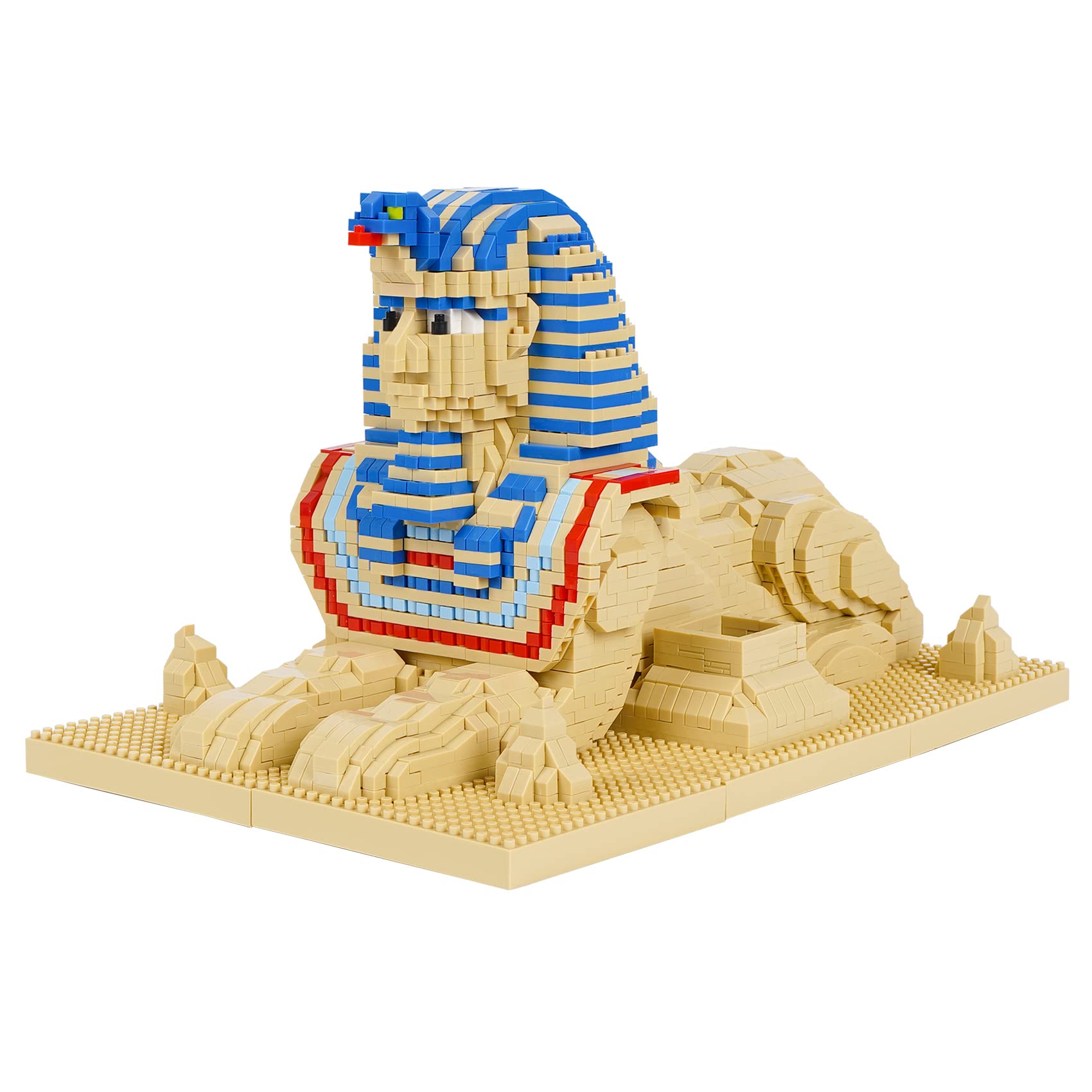 LULUFUN Sphinx Building Block Set, Egypt Architecture Building Toy, Mini Blocks Kit for Hobbyists, Gift for Adults and Children 2732 Pcs — image 1