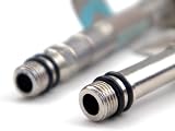 Xcel Home 2x M10 10mm x 1/2 BSP 100mm Flexible Tap Connector Pipes view 4