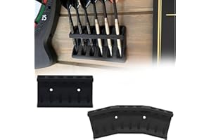 Bantlou 2 Pcs Wall Mounted Dart Holder, Dart Racks to Display 6 and 9 Darts, Unique Gift for Dart Players