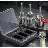 Premium 3 Packs PVC Pipe Threader 1/2 3/4 And 1 For Integrated Internal &amp; External Threading Tool Break-resistant Rust-resistant Cutter Machuelos Tubo Set npt Dual-function Kit Opener