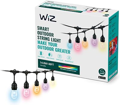 smarte Lichterkette Tunable White & Color, dimmbar, 16 Mio. Farben, smarte Steuerung per App/Stimme über WLAN