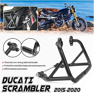Amazon Com Motorcycle Highway Engine Guard Crash Bar Frame Falling Protection Bumper Sliders For Ducati Scrambler 800 Ds Full Throttle Icon Sixty2 Accessories Parts 15 16 17 18 19 Automotive