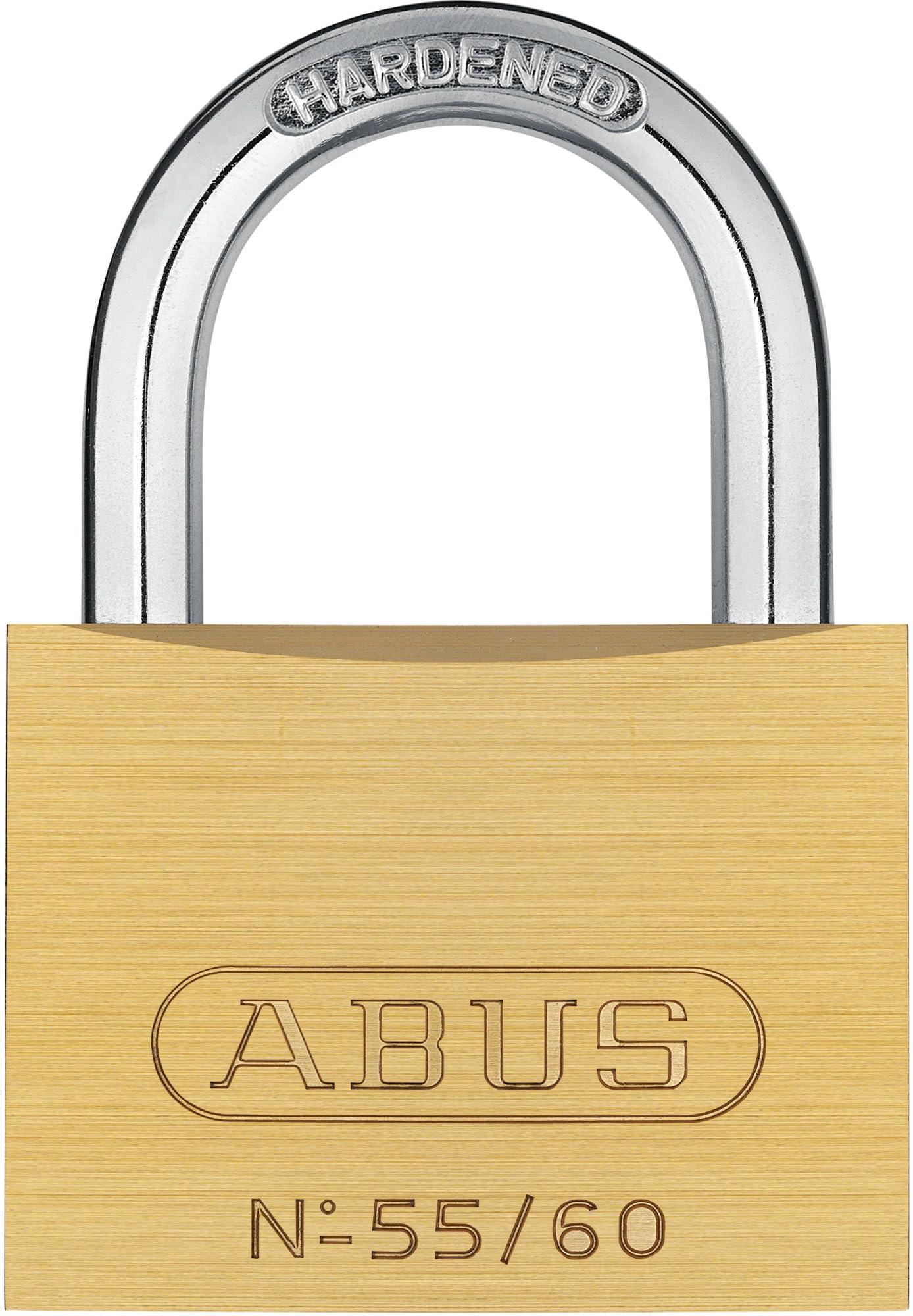 ABUS Brass Padlock 55/60 – Durable, Weather-Resistant Security Lock, Corrosion-Resistant, Ideal for Indoor and Outdoor Use