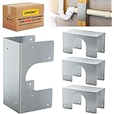 UPVONT Stud Shoes for Double 2X Studs, 16-Gauge Galvanized Stud Shoes, 6.25" Height, 3" Width, Fits Up to 2 3/8" OD Pipes – T