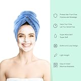 ROSSHINE 3 Pack Microfiber Hair Towel Turban 65x25 cm Anti Frizz Quick Dry view 4