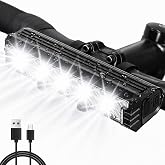 Bike Light, 2800LM 5-LED Bike Light Bar, 6400mAh Rechargeable | 5 Lighting Modes, IPX5 Waterproof Protection and Up to 18-Hour Runtime for Commuting, MTB Trails and Night Riding