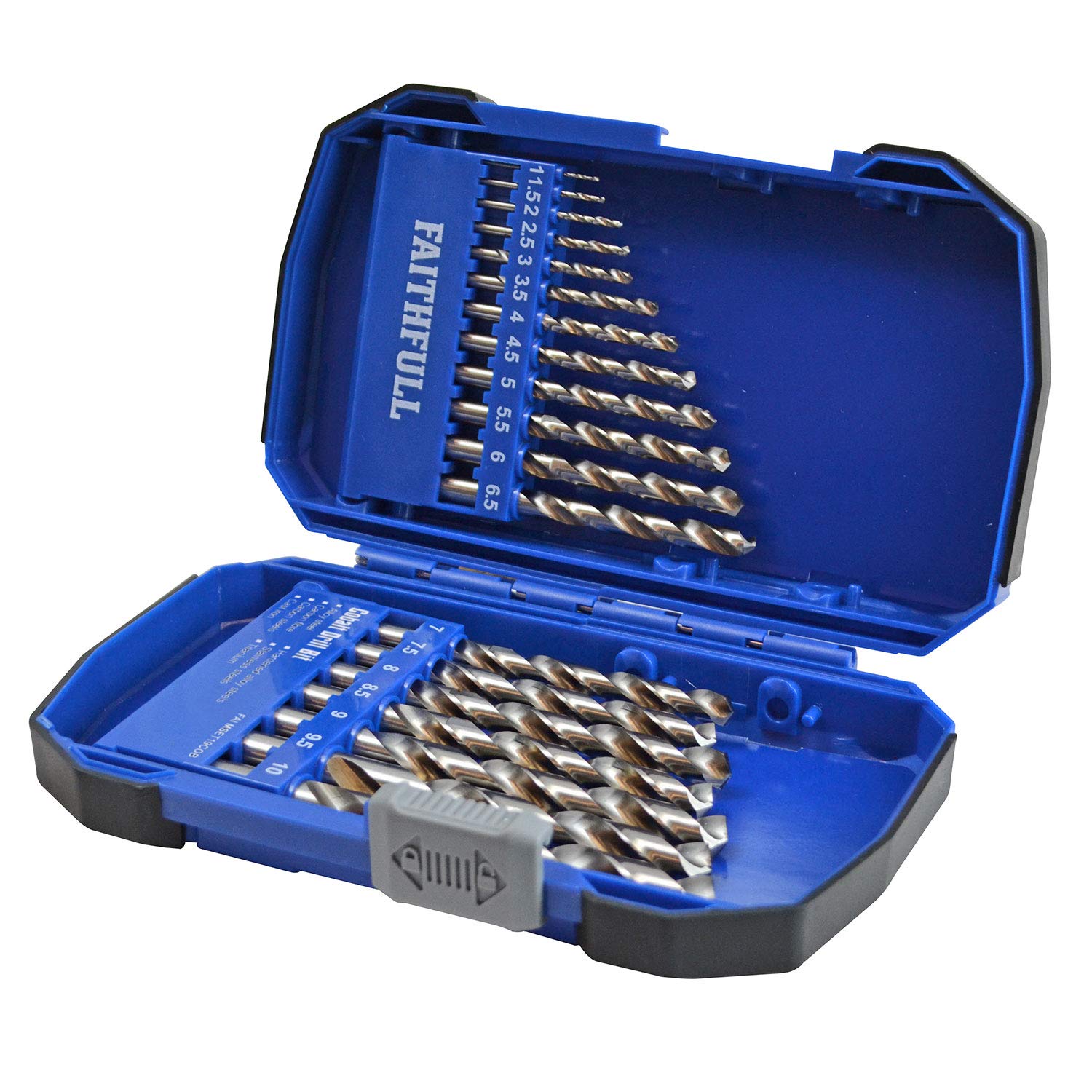 Cobalt HSS Drill Set M35 1-10mm 19 Piece