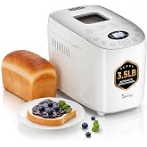 Davivy 3.5 lb Bread Maker Machine with 2 Kneading Paddles,15-in-1 Automatic Large Capacity Bread Machine Nonstick Bowl For Bread, Jam&amp; Yogurt, 3 Loaf Sizes and 3 Crust Settings