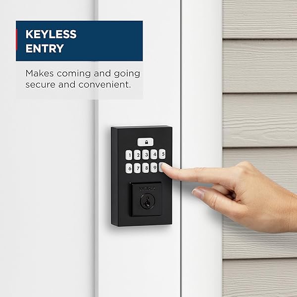 SMARTCODE ELECTRONIC KEYPAD DEADBOLT – MATTE BLACK