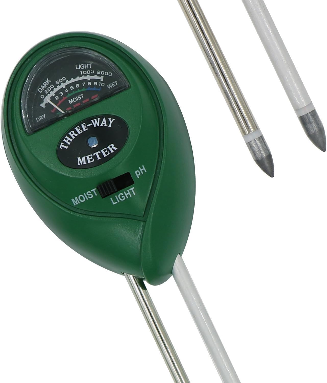 DigHealth Soil PH/Moisture Meter, 3in1 Soil Acidity Tester (PH