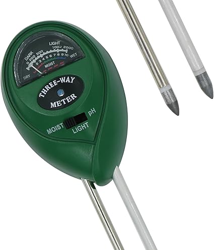Dighealth 3 In 1 Bodentester Ph Wert Messgerat Boden Ph Und Feuchte Lichtstarke Meter Keine Batterie Erforderlich Digitales Bodenmessgerat Ph Saurer Fur Garten Pflanzen Erde Wasser Amazon De Garten