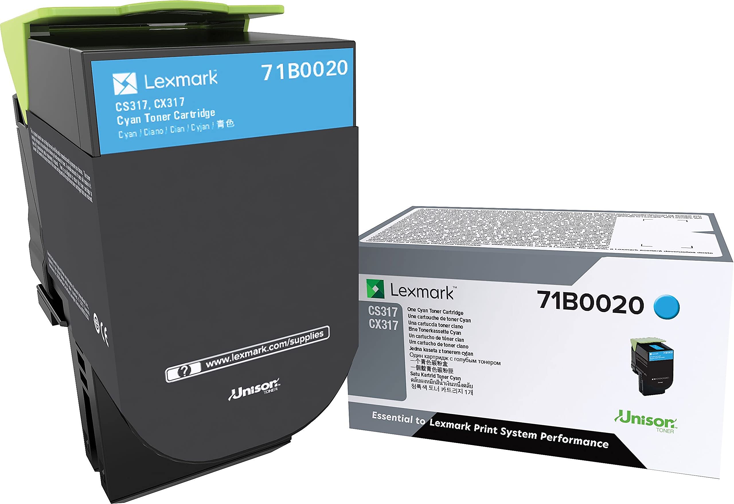 Lexmark 71B0020 CS317dn CS417dn CS517de CX317dn CX417de CX517de Cyan Cartridge Toner
