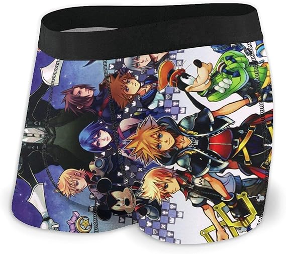 Amazon Co Jp 個性ファッション キングダムハーツ Kingdom Hearts ボクサーパンツ メンズ ファイバ素材 立体成型 通気 吸汗 抗菌防臭加工 下着 ボクサー 服 ファッション小物