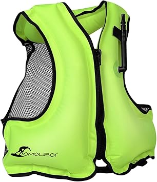 Amazon ライフジャケット フローティングベスト 川遊び 釣り 海 シュノーケリングベスト 大人用 手動膨張式 マリンスポーツ 海水浴 防災 台風 常備品 大雨 男女兼用 大人用 Ce認証取得 グリーン Sumun ライフジャケット フローティングベスト